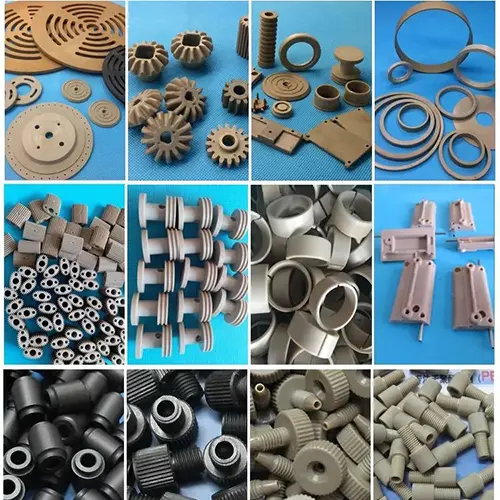 PEEK parts are widely used in mechanical parts, such as automotive gears, oil sieve, shift starter disk; aircraft engine parts, automatic washing machine rotor, medical equipment parts, etc. 