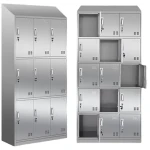 Product: Clean Room Lockers Material: SUS 304/ SUS 201/ SUS 316L Size: Standard or Customizable on request Door type: Swing door Lock: Key lock, Combination locks, fingerprint locks, electronic locks, etc. are available. Feature: Cabinet top slant design, smooth surface, not easy to leave ash, easy to take care of, beautiful shape Made of stainless steel, corrosion and wear-resistant, and suitable for clean room environment. Built-in ultraviolet lamp, ultraviolet high dialysis rate, cyclic irradiation, sterilization mite ability Free control of storage space. Easy and simple adjustment of the laminate, strong load capacity, 35KG latch without deformation to reasonably save limited space to meet your storage needs. The door is equipped with ventilation holes, moisture-proof and rust-proof, which is conducive to the air flow inside the cabinet and will not breed odor and bacteria. High-quality hardware safety locks. Brand locks, 100 locks do not open each other, safe storage, sturdy steel lock cylinder