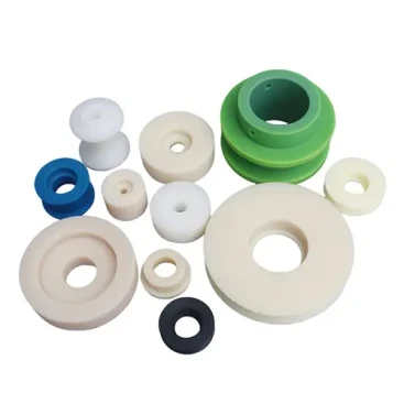 ผลิตภัณฑ์: nylon wheel Material: ไนลอน, plastic Processing method: CNC processing Size: customized according to customer requirements Product application scope: can be used in automobile repair, electric power, petrochemical, ship, การบิน, เครื่องจักร, printing and other industries Advantage Rigorous selection of raw materials and reliable quality. Not only the processing of products, we also have very strict standards for raw materials. Good stability, low coefficient of friction, long life, smooth operation, anti-wear Beautiful shape, long service life, not easy to crack and deformation in the use of products Can be customized according to customer needs, many years of industry production experience